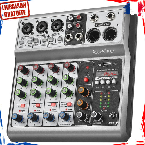 Table mixage audio - de,