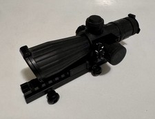 NcStar Mark III Tactical 4x32 Armored Mil-Dot Sniper Scope w/ Red Laser 