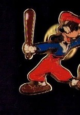 Disney T07 Walt Home Vidéo Film Personnage GOOFY DINGO Baseball Lapel Pin