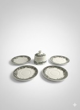 Lot 4 Sous-Tasses Sucrier