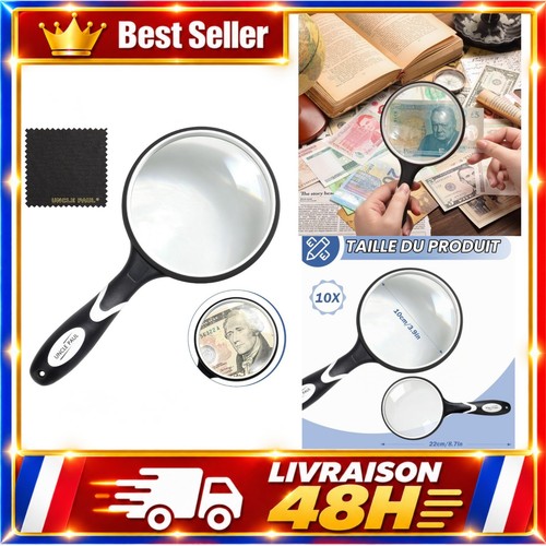 Loupe 10x manuelle grande - loupe,
