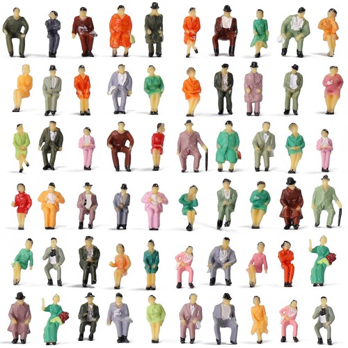 60pcs peints personnages - 60pcs, 1:87