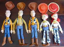 Disney TOY STORY lot WOODY and JESSIE ThinkWay Pull Talking Sheriff Movie