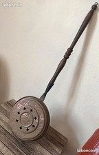 Chauffe lit vintage en cuivre