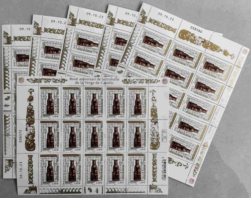 Feuillets timbres à - 6, de