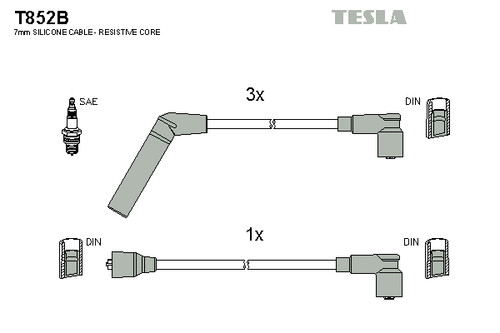 Tesla kit câbles - tesla, de