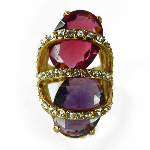 Bague plaqué rétro - plaqué, or
