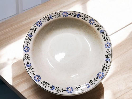 Ancien plat rond creux - rond, en