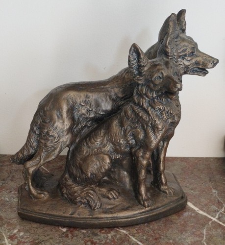 Statue chien berger - chien,