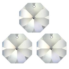 62 Lustre Cristaux " Octogone " 14mm 1 Trou Crystal 30 % Pbo ~ Lustre & Lustre