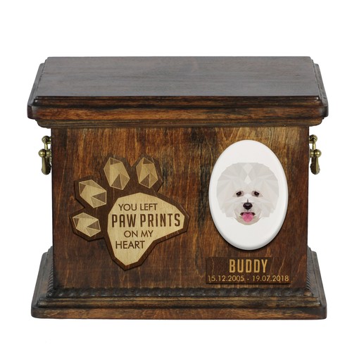 Bichon poil frise urne - urne, en