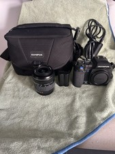 Olympus E-500Camera 8MP w/17.5-45mm Lens Charger & Battery Tested No Memory Card