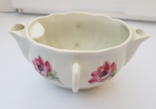 SAUCIÈRE en porcelaines d'Aquitaine L. LOURIOUX FRANCE  service décor fleural