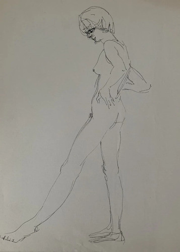 Très beau dessin féminin - beau, nu