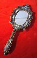 MIROIR FACE A MAIN EN BRONZE