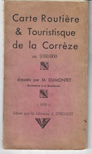 Carte routière de la Corrèze