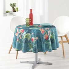 Nappe ronde motif fleur