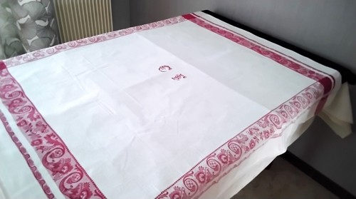 Nappe ancienne coton - nappe,