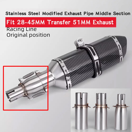 Adaptateur échappement moto