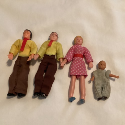 Vintage mcm dollhouse dolls - mcm,