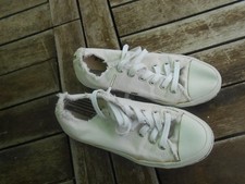 RARE CONVERSE TOILE BLANCHES 37,5 BE GENERAL A 12€ ACH IMM FP COM MOND RELAY !!!