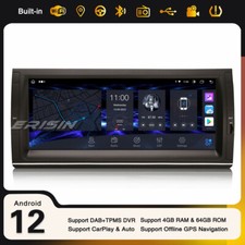 10,25“ IPS 8-Cœurs Android 14 Autoradio TNT Navi CarPlay 64Go USB DSP BMW X5 E53