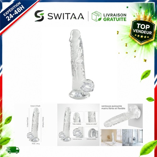 Gode réaliste transparent