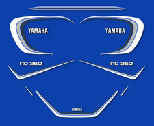 YAMAHA RD 350 LC 4L0 - Kit Sticker decals - 4LO RDLC 1982 - Blue candy model