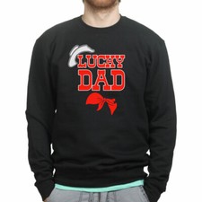 Lucky Dad Luke Cowboy Hat Sweatshirt Hoodie - Father's Day Gift Daddy Top Shirt