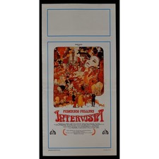 poster INTERVIEW federico fellini ekberg mastroianni manara art B84