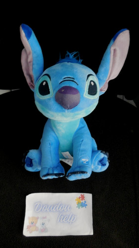Doudou peluche stitch - peluche, bleu