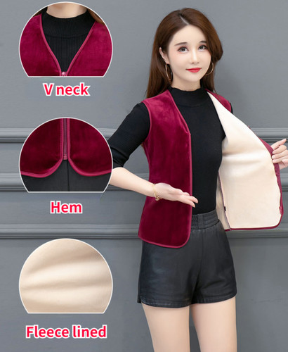 Femme polaire gilet - femme, velours