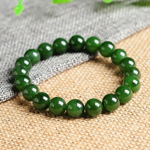 Bracelet perles 10mm jade - 10mm, de