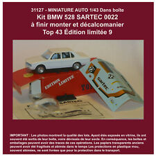 1664 MINIATURE BMW 528 SARTEC 0022 TOP 43 KIT IN ORIGINAL BOX 3999