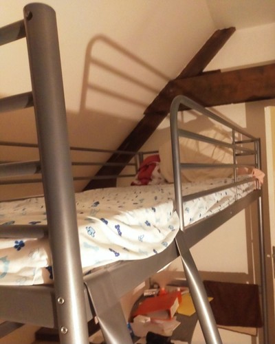 Lit mezzanine avec bureau - lit,