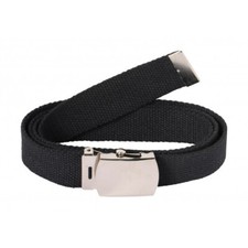 CEINTURE SANGLE TOILE NOIRE