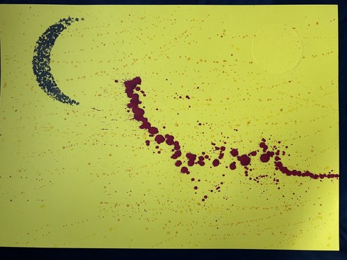 Art contemporain encres sur
