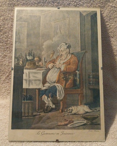 Ancien feuillet humoristique - ancien,