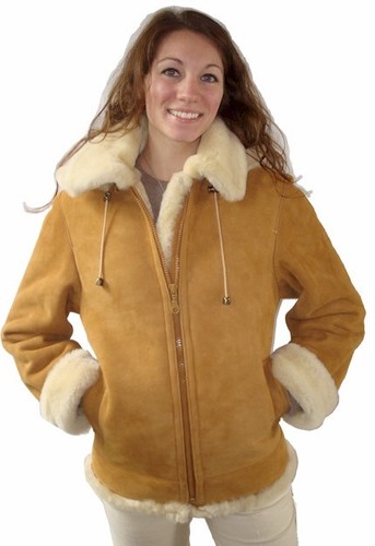 Ladies bomber style shearling - ladies,