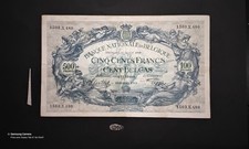 Billet De Banque 500fr Belge