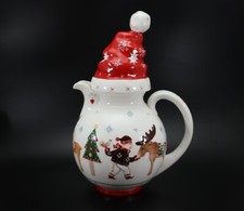 Villeroy & Boch TEAPOT Chocolate Pot 1748 Jul Gloegg Stocking Cap Lid 6 ½ cup