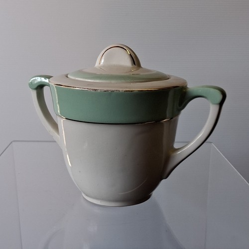 Sucrier vert menthe - , ancien