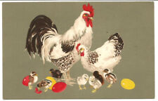 Rooster, Chicken and Chicks for Easter.CPA not posted.