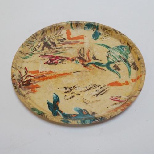 Plateau rond fibre verre - de,
