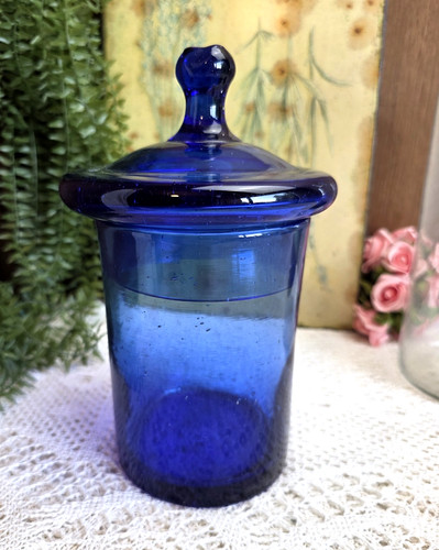 Ancien bocal pot - bocal, couvert
