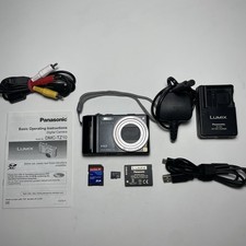 Panasonic Lumix DMC-TZ10 12.1MP Digital Camera Tested + Charger, Battery, Guide
