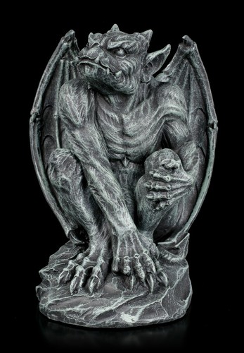 Gargouille figurine accroupi - figurine,