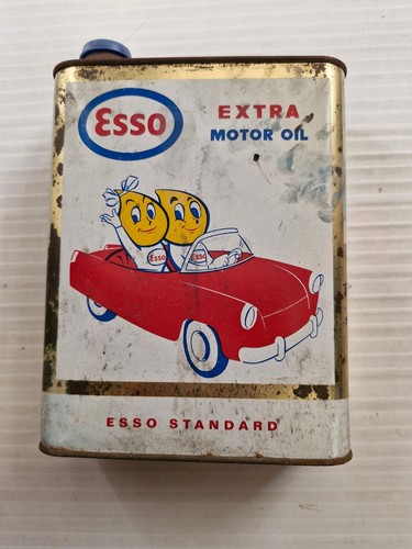 Ancien bidon huile esso - bidon,