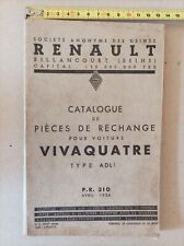 RENAULT. Catalogue de PIèces
