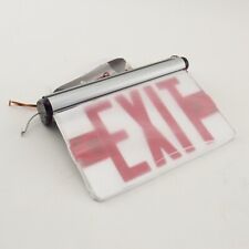 NEW Hubbell Lighting Exit Sign Industrial Office Edge-lit LED Acrylic Panels A3